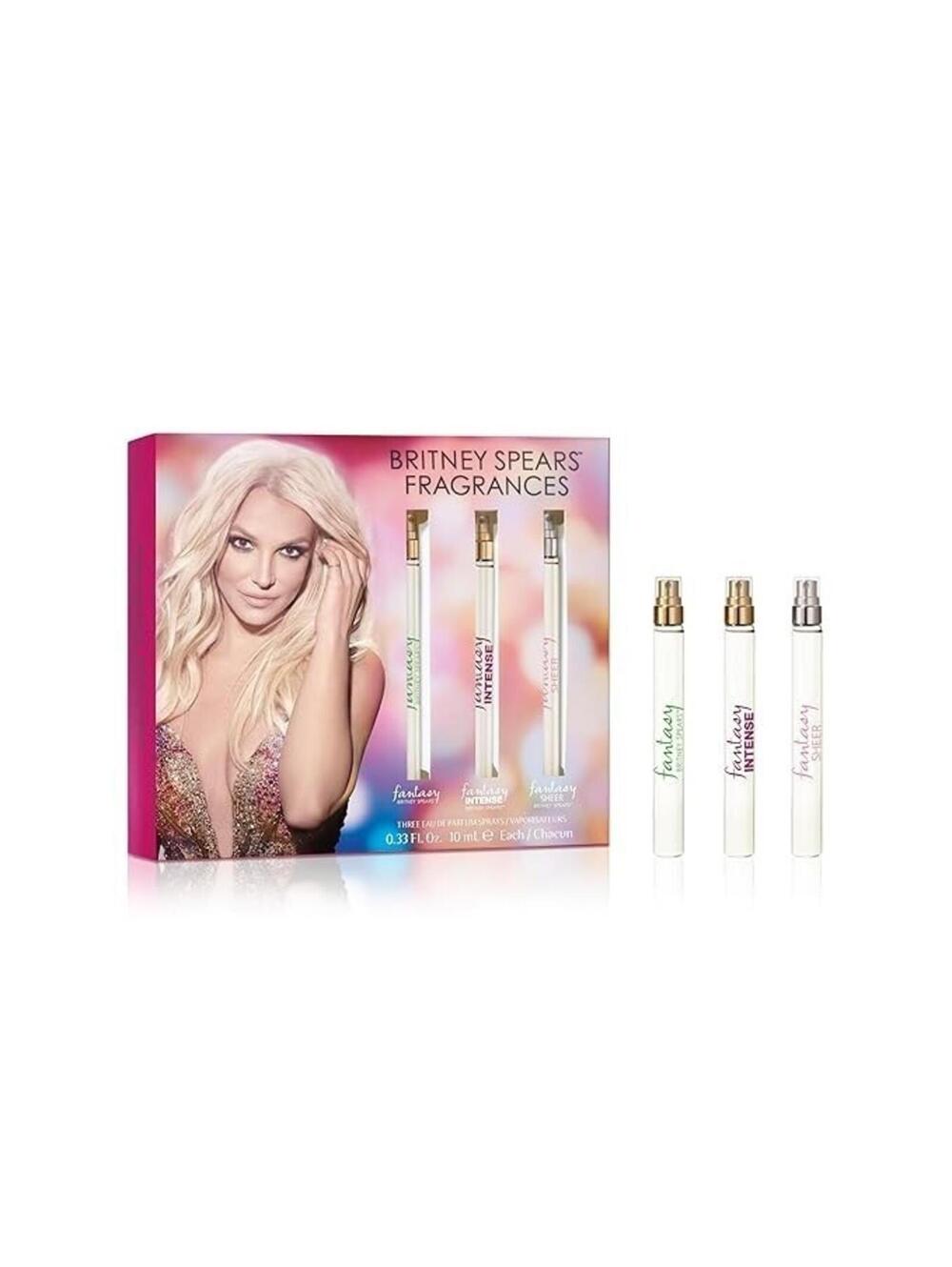 Fantasy by Britney Spears Eau De Parfum 3 Piece Gift Set for Women Travel Size